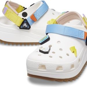 Crocs Classic Hiker Sport Mode Clogs with 6 Jibbitz Charms NWT